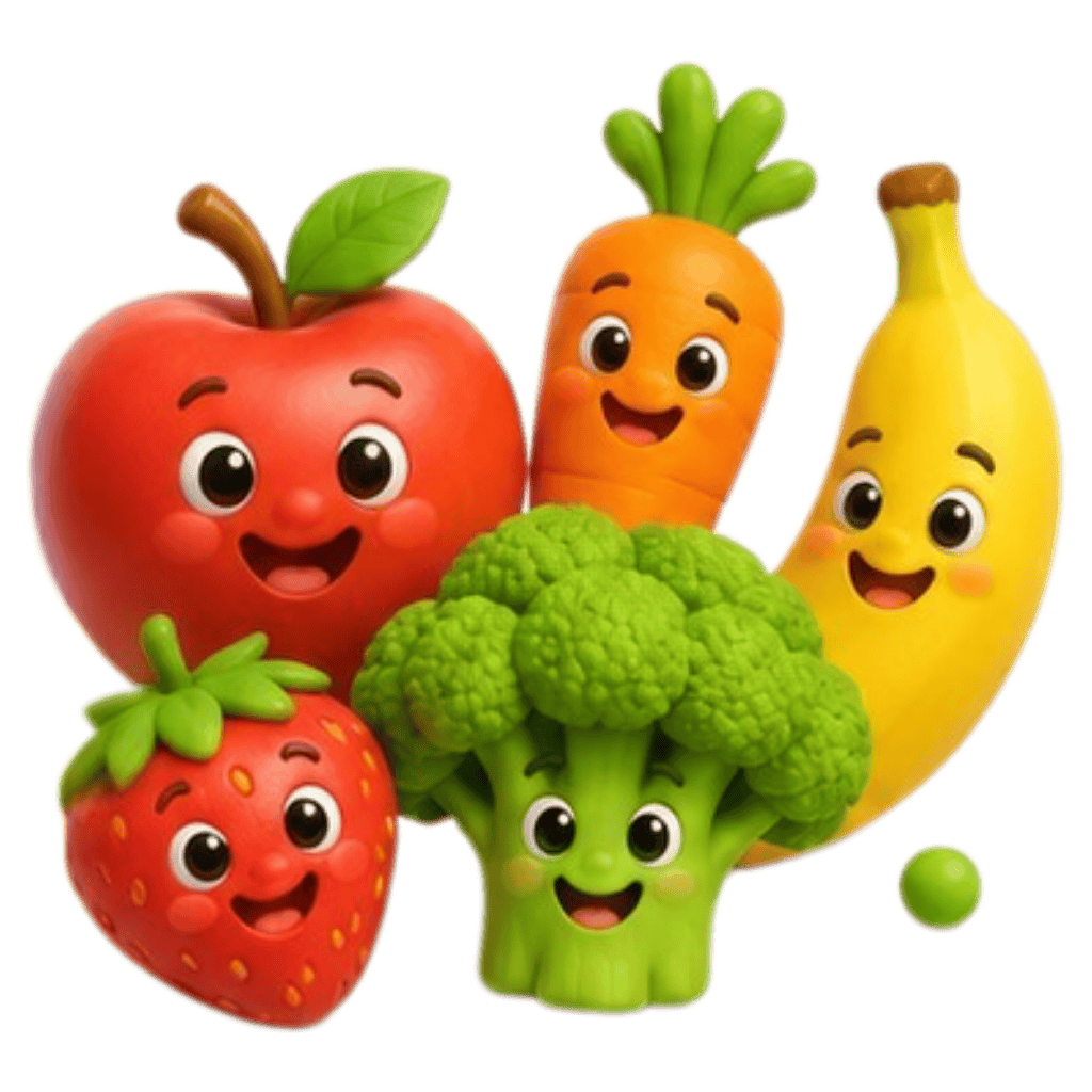 Fruits and vegetables category art