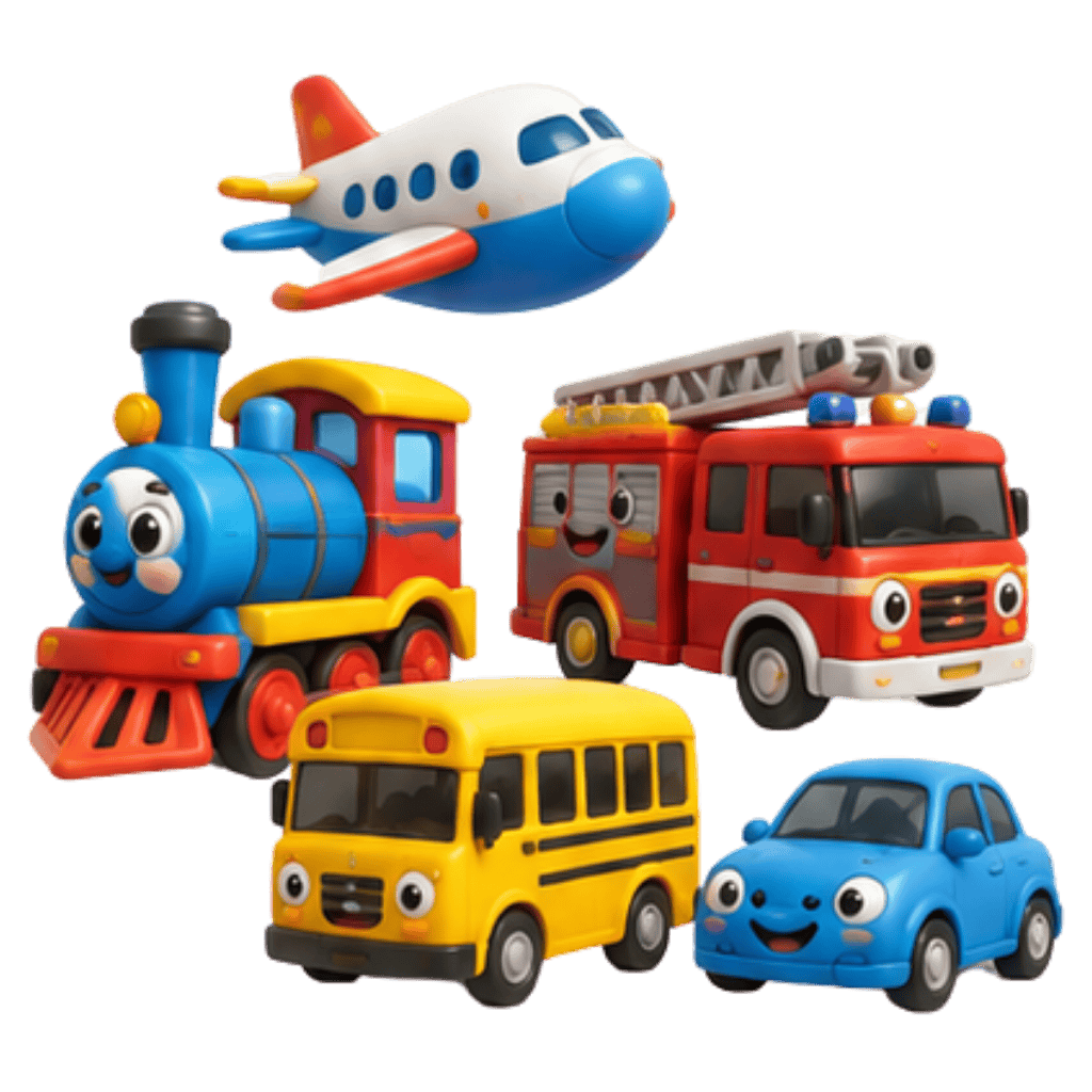 Vehicle flashcards for toddlers